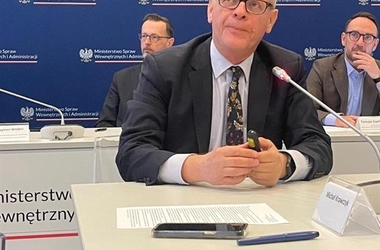 Na zdjęciu widoczny prof. Paweł Swianiewicz, dyrektor NIST podczas KWRiST - kliknięcie spowoduje wyświetlenie powiększonego zdjęcia